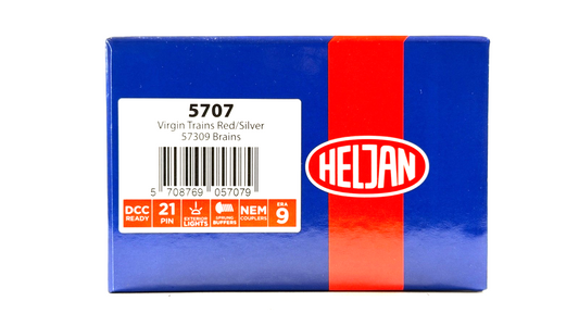 HELJAN 00 GAUGE - 5707 - CLASS 57 DIESEL 57309 VIRGIN TRAINS "BRAINS" - NEW