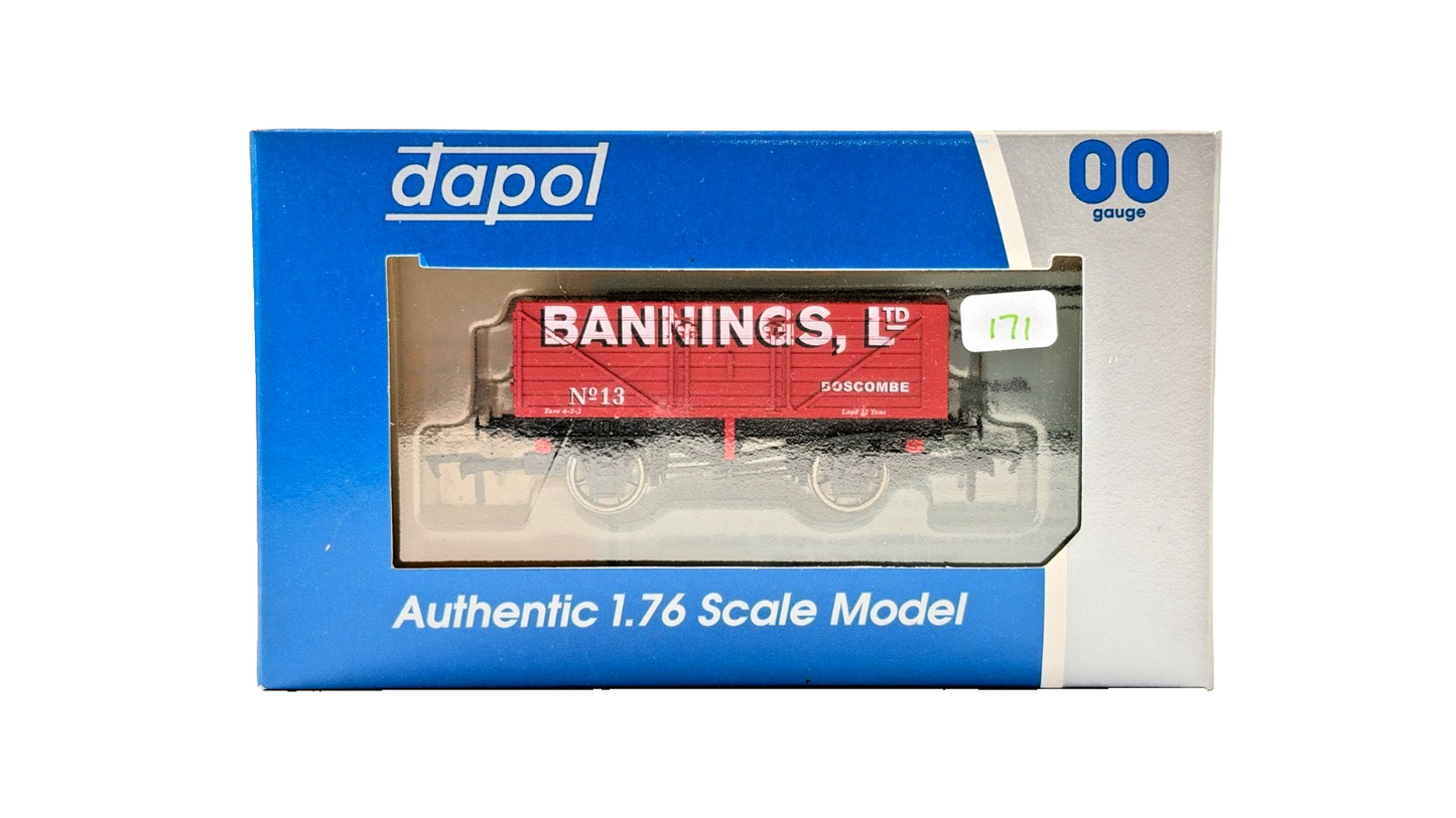 DAPOL 00 GAUGE - BANNINGS COLLIERY LTD OF BOSCOMBE WAGON NO.13 (LTD EDITION)