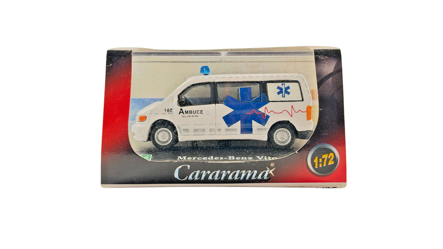 CARARAMA 1/72 SCALE - MERCEDES BENZ VITO AMBUCE BELGIAN AMBULANCE - BOXED