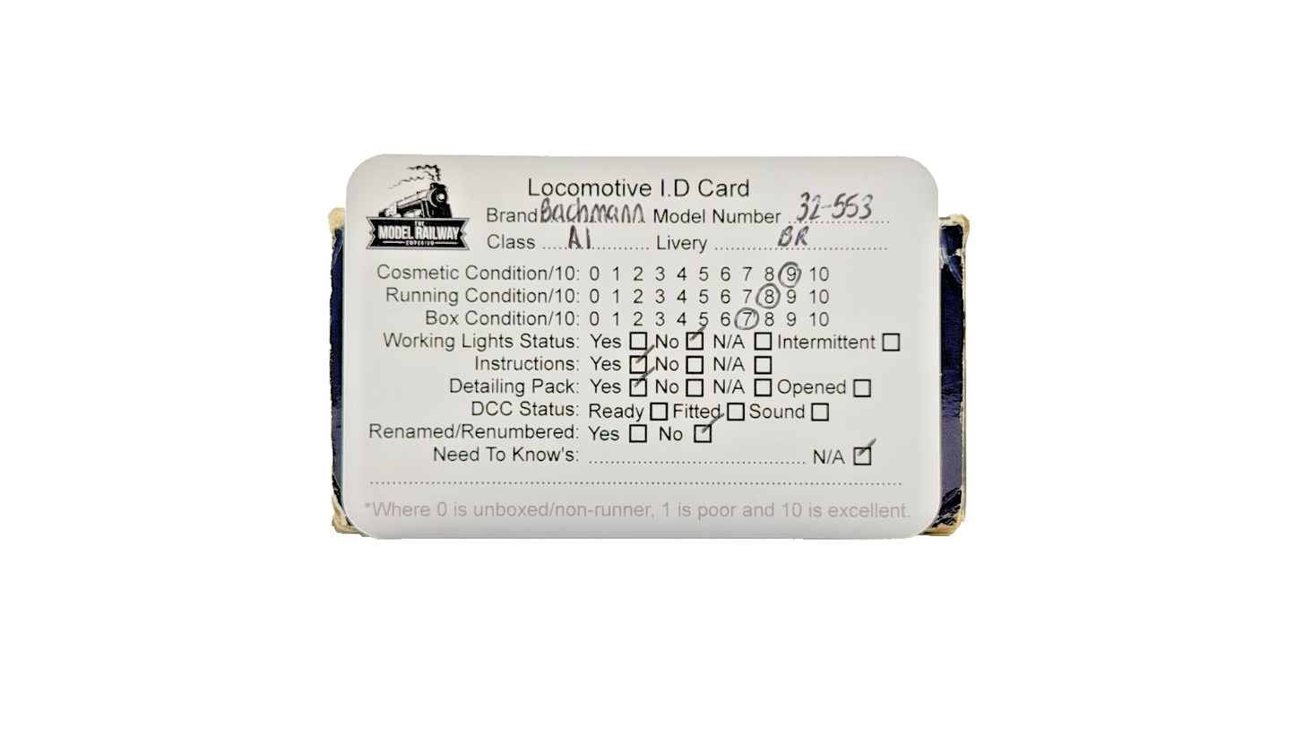 BACHMANN 00 GAUGE - 32-553 - CLASS A1 60161 NORTH BRITISH BR BLUE EARLY EMBLEM