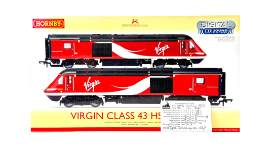 HORNBY OO GAUGE - R3390 - VTEC VIRGIN TRAINS CLASS 43 HST PACK DCC READY