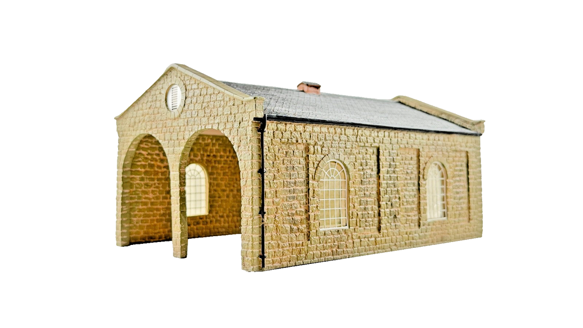 HORNBY OO GAUGE SKALEDALE - R8637 - DOUBLE ENGINE SHED - BOXED