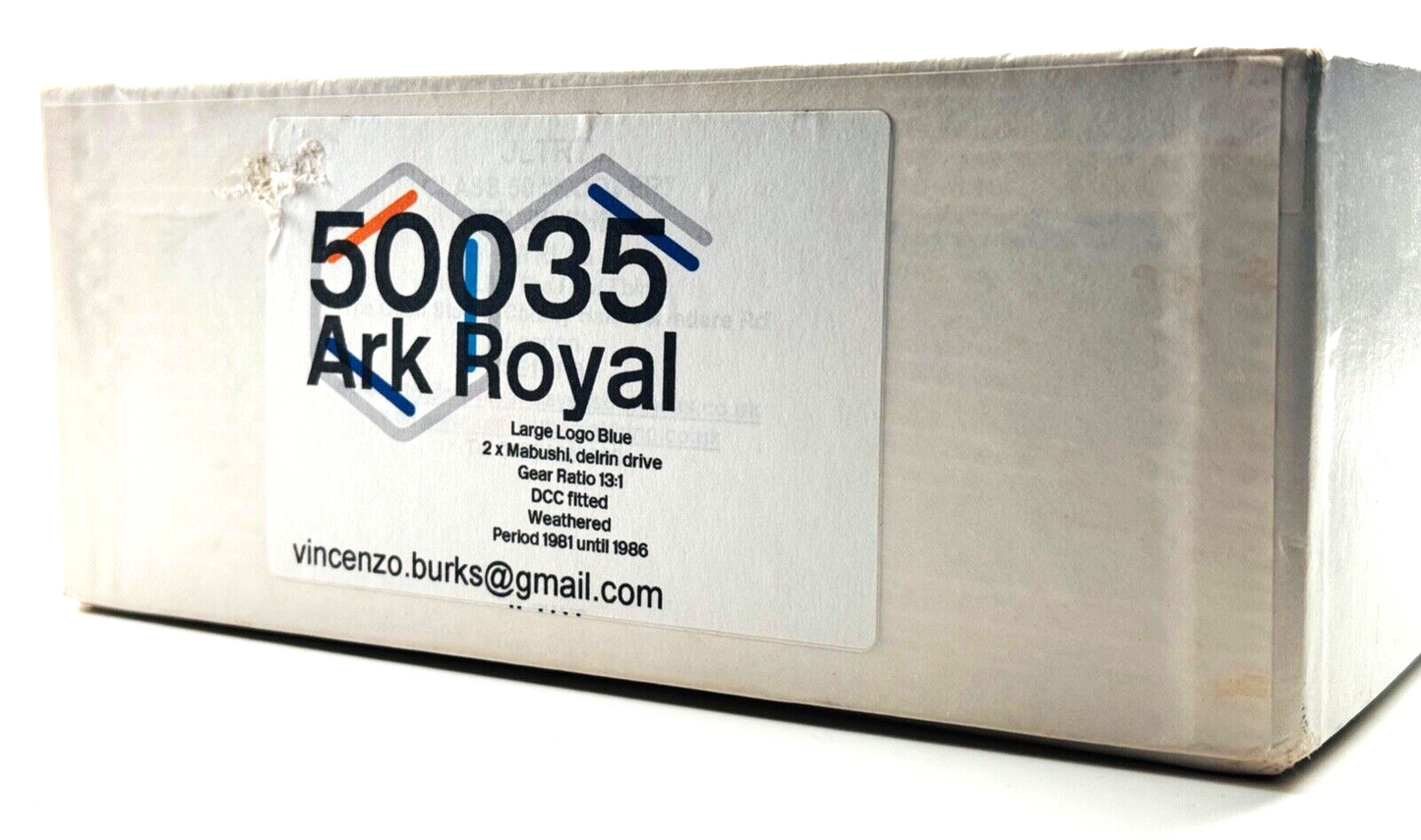 JUST LIKE THE REAL THING O GAUGE - CLASS 50 LARGE LOGO ARK ROYAL 50035 DCC SOUND