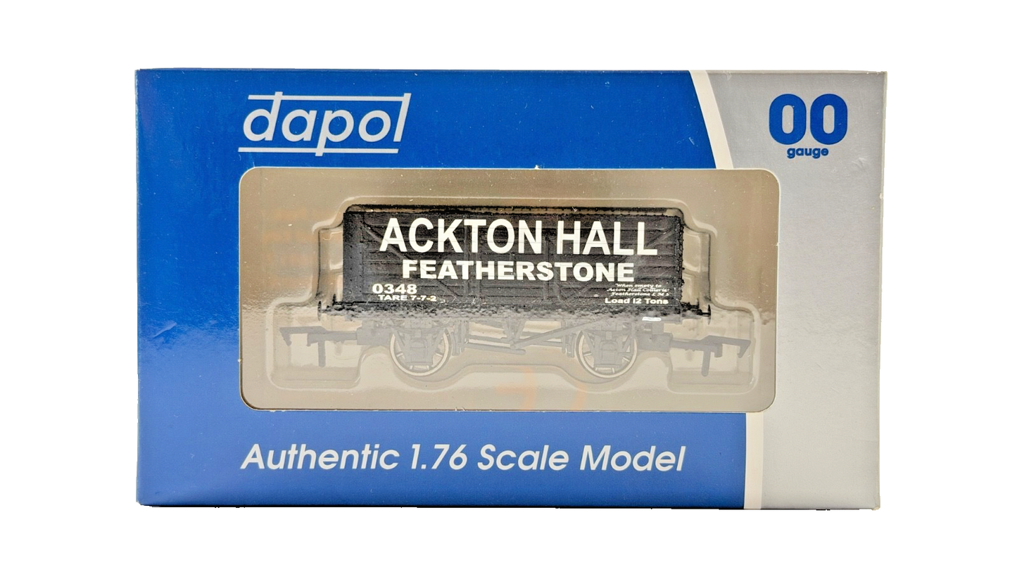 DAPOL 00 GAUGE - ACKTON HALL COLLIERY FEATHERSTONE WAGON 0348 (LIMITED EDITION)