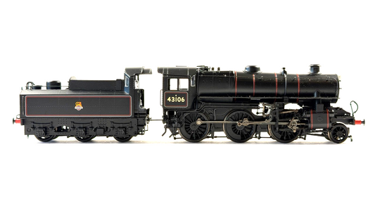 BACHMANN 00 GAUGE - BR BLACK 2-6-0 IVATT 4MT 43106 LOCOMOTIVE - UNBOXED