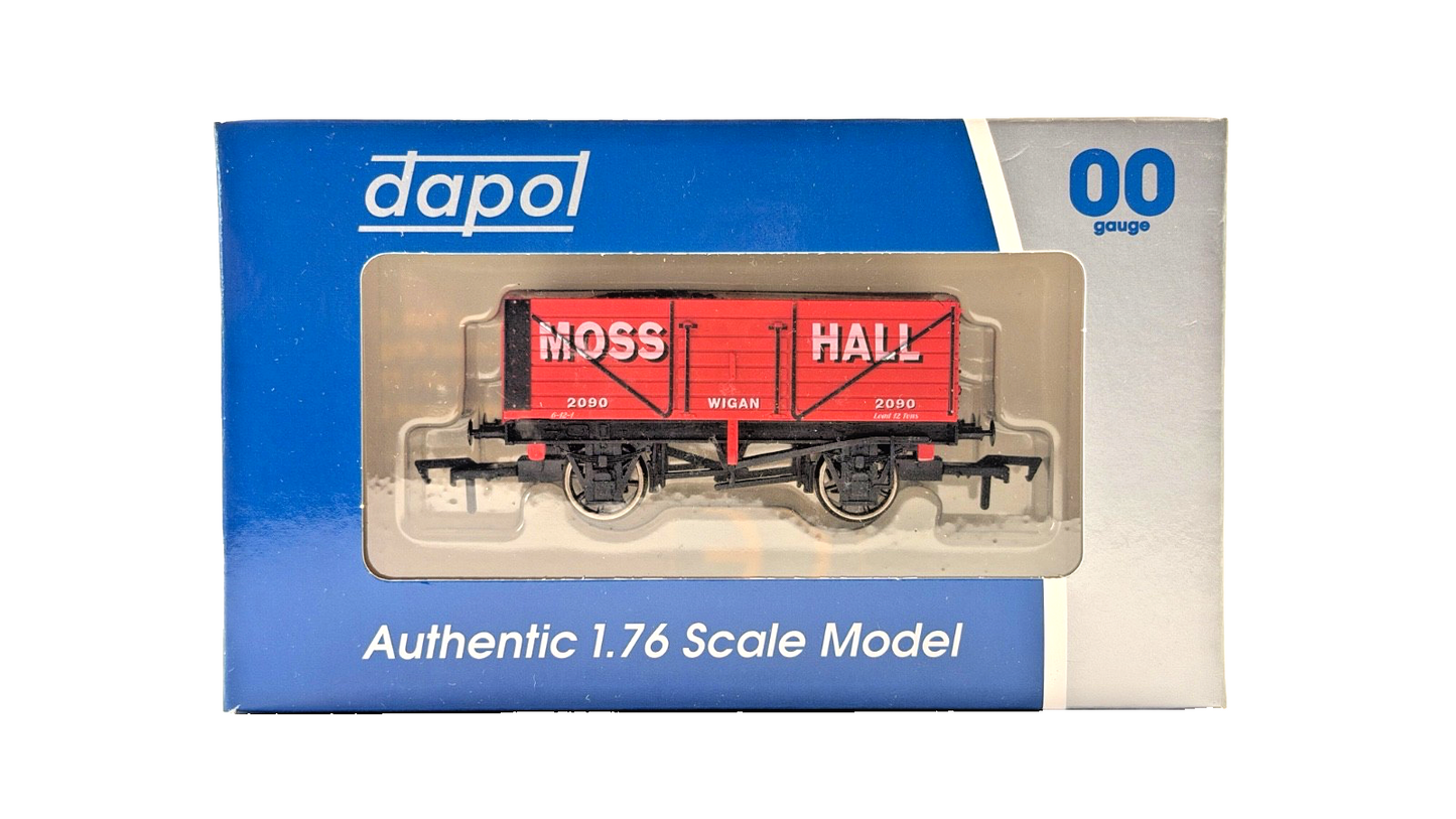 DAPOL 00 GAUGE - MOSS HALL COLLIERY WIGAN PLANK WAGON 2090 (LIMITED EDITION)