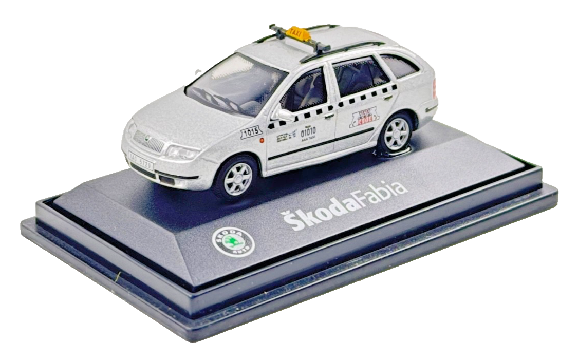 ABREX 1/72 SCALE - SKODA FABIA SILVER ESTATE TAXI - BOXED
