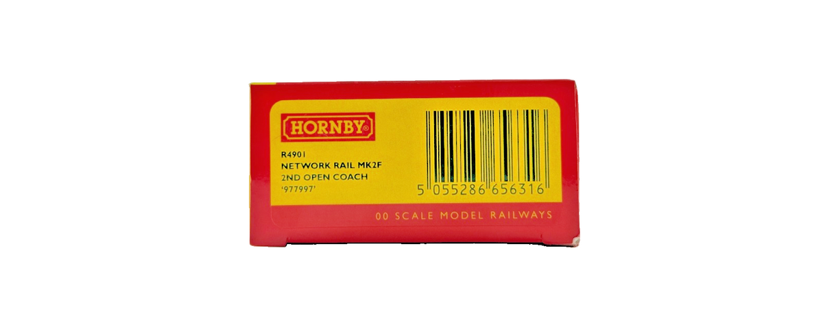 HORNBY OO GAUGE - R4901 - NETWORK RAIL MK2F 2ND OPEN COACH NO.977997 BOXED