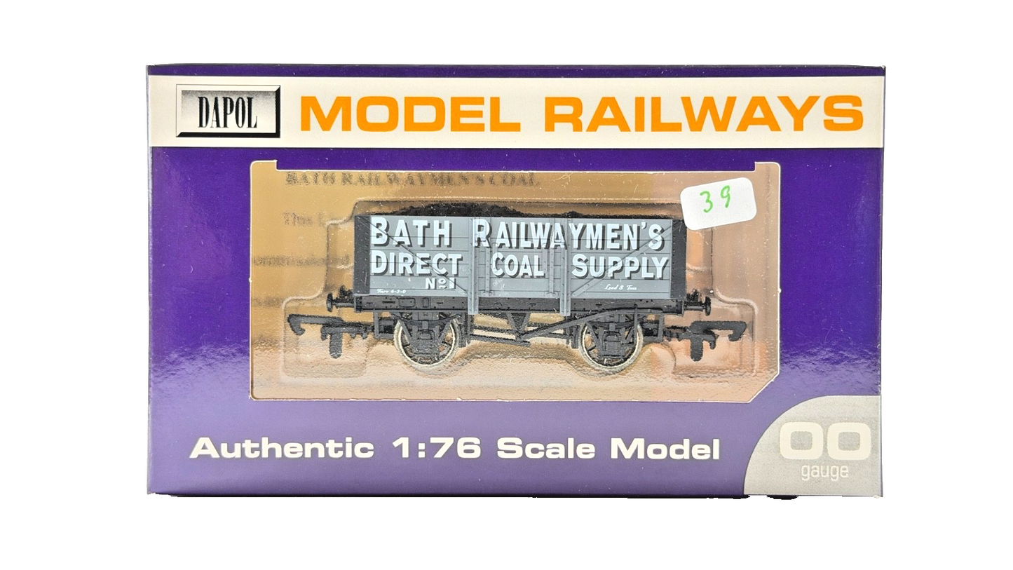 DAPOL 00 GAUGE - BATH RAILWAYMEN'S DIRECT COAL SUPPLY WAGON 1 (LIMITED EDITION)