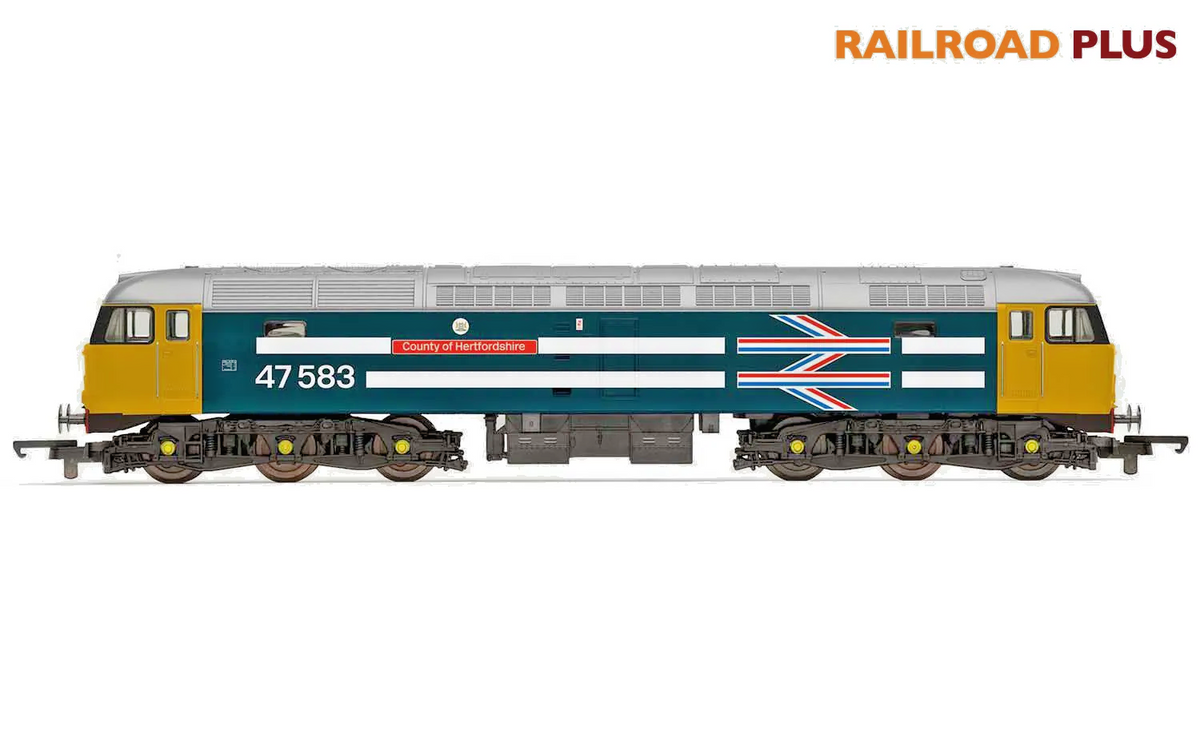 HORNBY OO GAUGE - R30040TTS - CLASS 47 COUNTY OF HERTFORDSHIRE DCC SOUND NEW