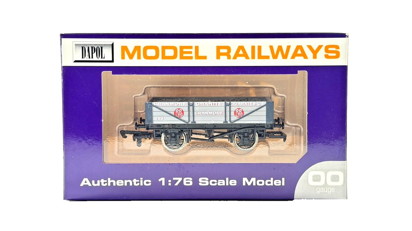 DAPOL 00 GAUGE - CRANMORE GRANITE QUARRIES PLANK WAGON 343 (LIMITED EDITION)