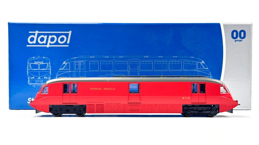 DAPOL 00 GAUGE - 4D-011-101 - STREAMLINED RAILCAR 17 EXPRESS PARCELS BR CRIMSON