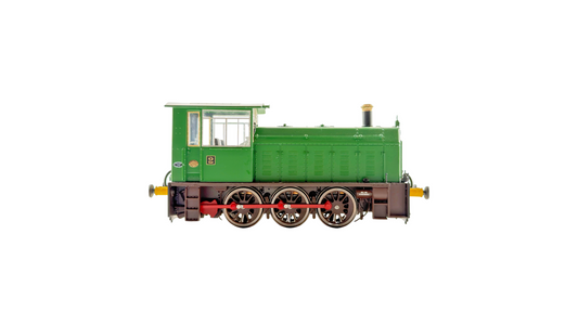 HELJAN OO GAUGE - 2503 - CLASS 05 DIESEL SHUNTER CIDER QUEEN GREEN WASP STRIPES