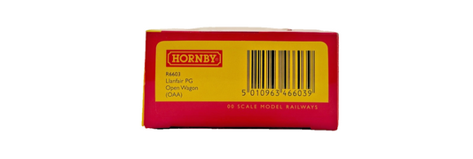 HORNBY OO GAUGE - R6603 - BLUE LLANFAIR PG OPEN WAGON (OAA) BOXED