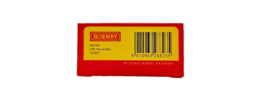 HORNBY OO GAUGE - R6678A - LMS CRIMSON HORSE BOX WAGON 42409 BOXED