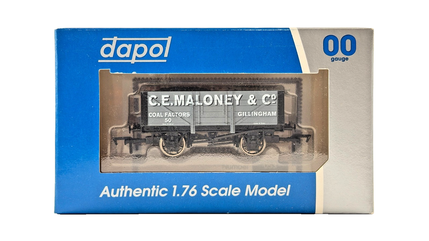 DAPOL 00 GAUGE - C E MALONEY COAL FACTORS GILLINGHAM WAGON 50 (LIMITED EDITION)