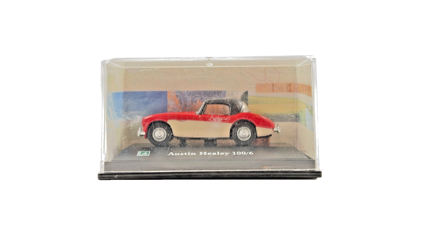 CARARAMA 1/72 SCALE - AUSTIN HEALEY RED/CREAM 100/6 - BOXED