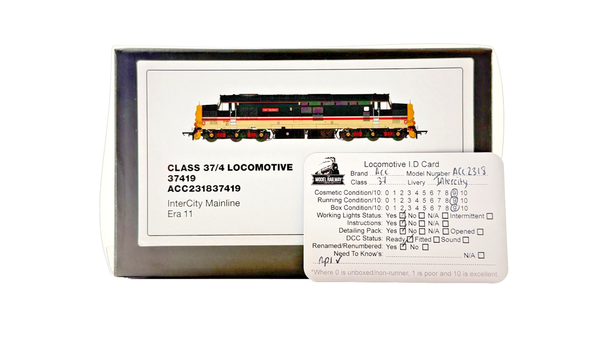 ACCURASCALE OO GAUGE - ACC2318 - CLASS 37 DIESEL 37419 INTERCITY CARL HAVILAND