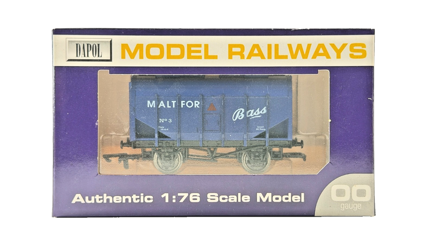 DAPOL 00 GAUGE - MALT FOR BASS BULK GRAIN WAGON BLUE NO.3 (LIMITED EDITION)