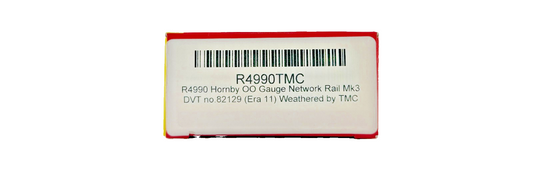 HORNBY OO GAUGE - R4990 - NETWORK RAIL MK3 DVT NO.82129 TMC WEATHERED BOXED