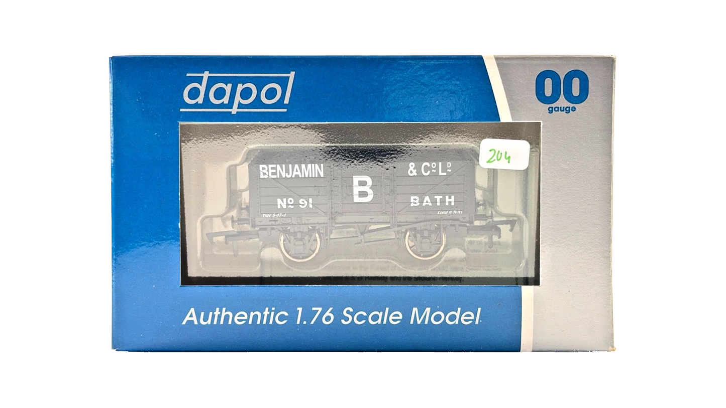 DAPOL 00 GAUGE - BENJAMIN & CO BATH PLANK WAGON NO.91 (LIMITED EDITION)