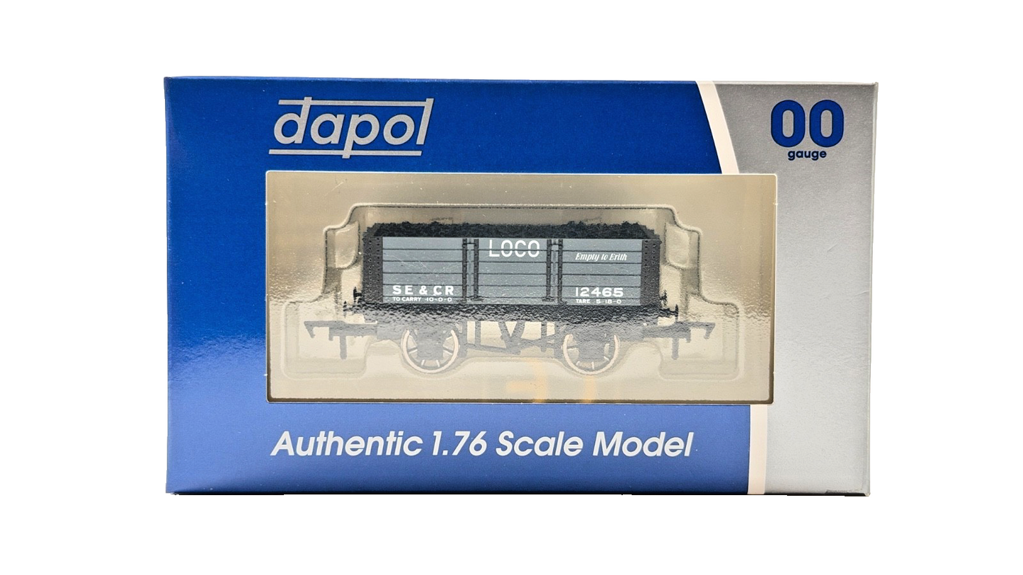 DAPOL 00 GAUGE - SE&CR SECR GREY LOCO EMPTY TO ERITH 12465 (LIMITED EDITION)