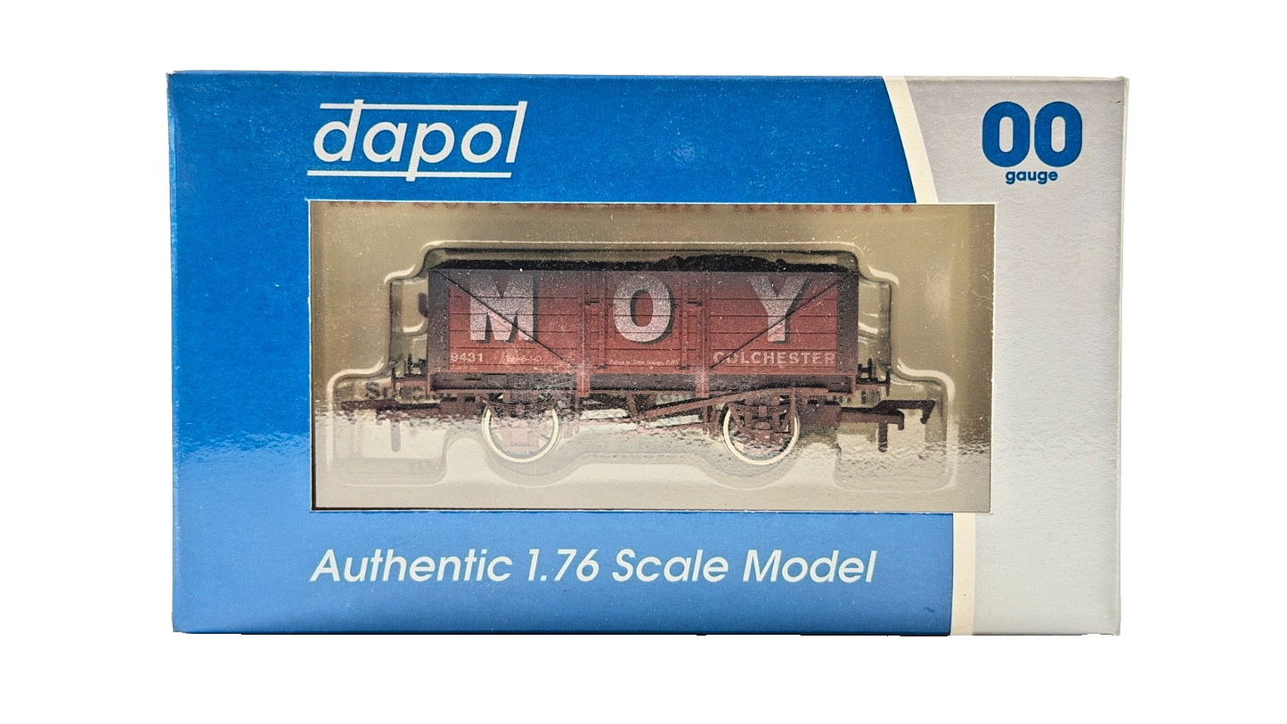 DAPOL 00 GAUGE - MOY COLLIERY COLCHESTER WAGON 9431 WEATHERED (LIMITED EDITION)