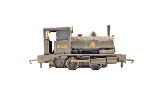 HORNBY 00 GAUGE - R2335A - BR BLACK 0-4-0 PUG TANK LOCOMOTIVE 51232 UNBOXED
