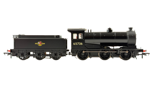 OXFORD RAIL OO GAUGE - OR76J26003 - BR BLACK CLASS J26 LOCOMOTIVE 65736 BOXED