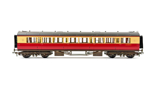 LARRY GODDARD 00 GAUGE BRASS KIT BUILT DIA.C67 CRIMSON CREAM COACH W5905W