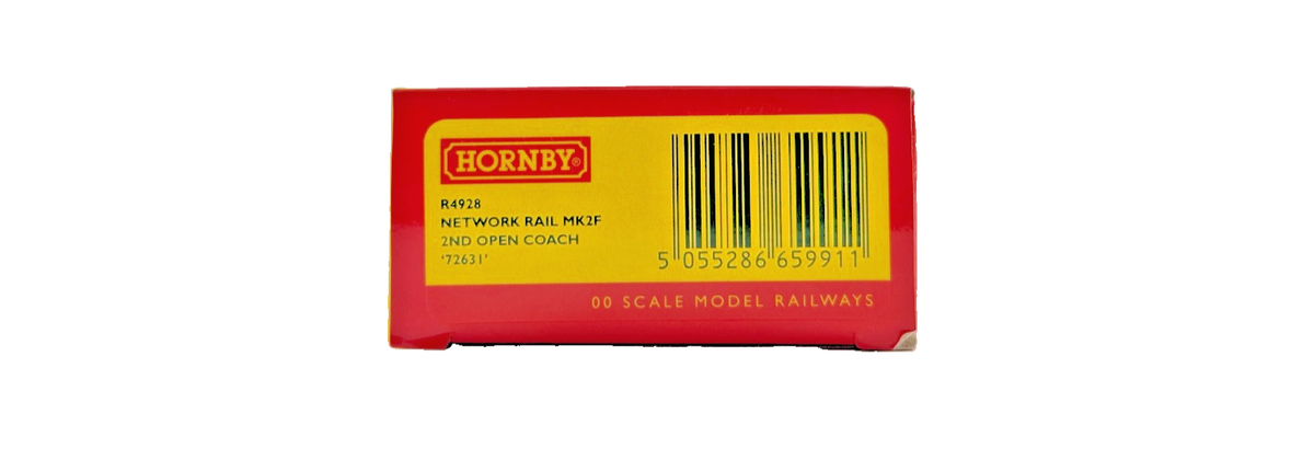 HORNBY OO GAUGE - R4928 - NETWORK RAIL MK2F 2ND OPEN COACH 72631 BOXED