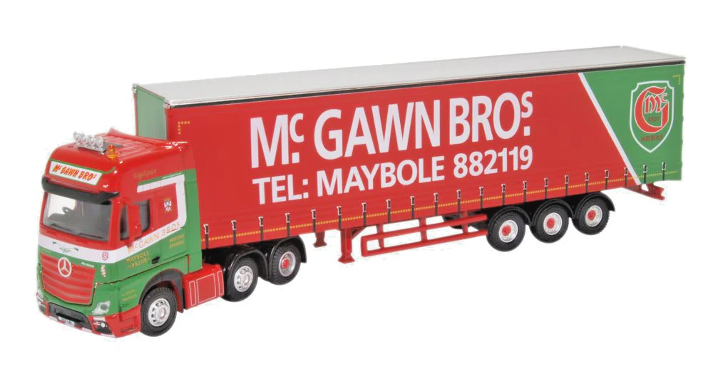 OXFORD DIECAST 1/76 SCALE - 76MB007 - MERCEDES ACTROS MCGAWN BROS (CRACKED CASE)