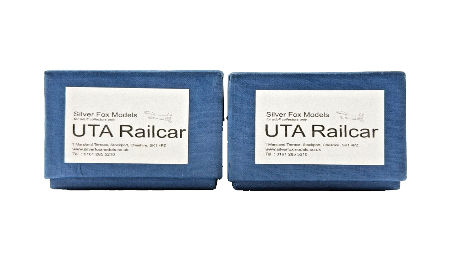 SILVER FOX MODELS OO GAUGE - UTA ULSTER TRANSPORT CLASS 600 TWO CAR RAILCAR SET