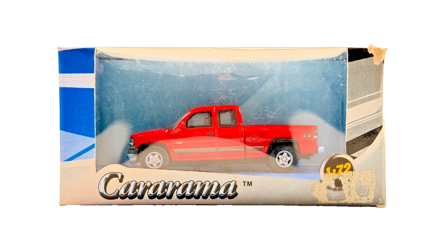 CARARAMA 1/72 SCALE - CHEVROLET SILVERADO PICK UP TRUCK RED - BOXED