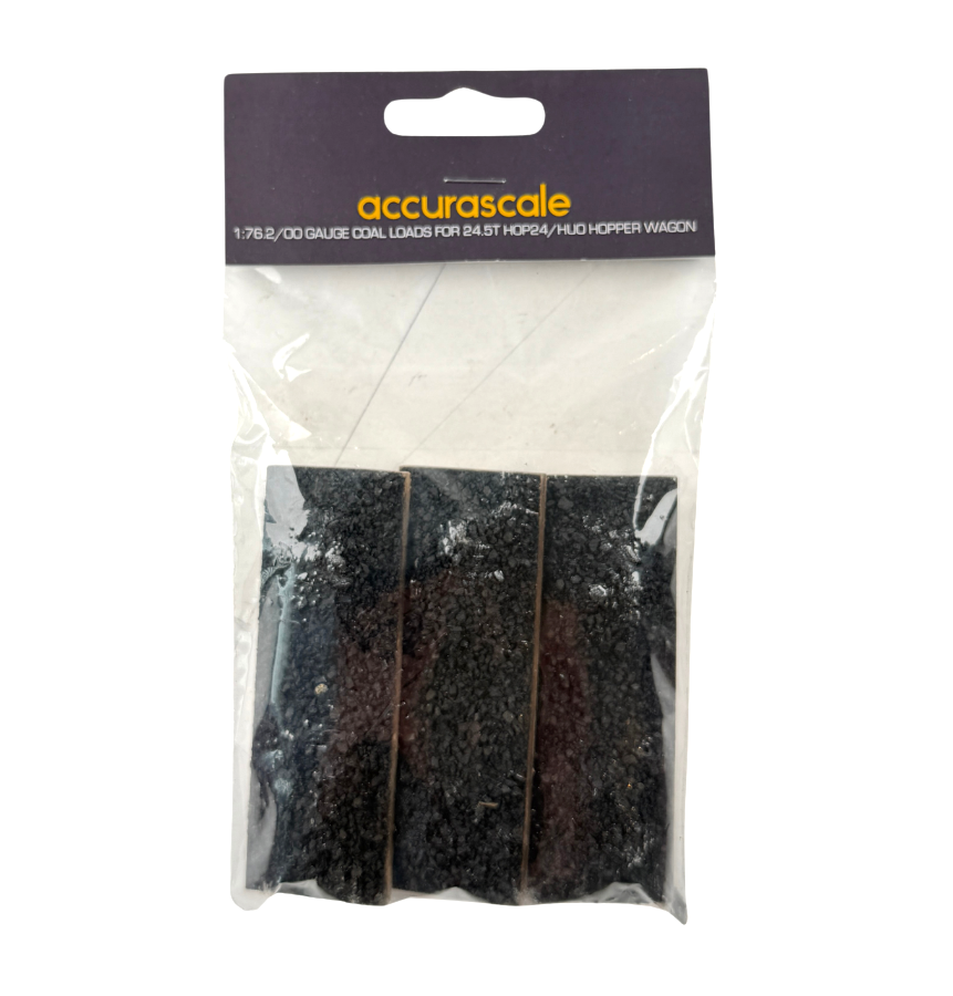 ACCURASCALE OO GAUGE - ACC-2250-HUO1 - COAL LOADS FOR 24.5T HUO HOPPER WAGONS