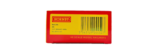 HORNBY OO GAUGE - R60290 - BR GREEN RAILFREIGHT 20T BRAKE VAN NO.B955167 BOXED