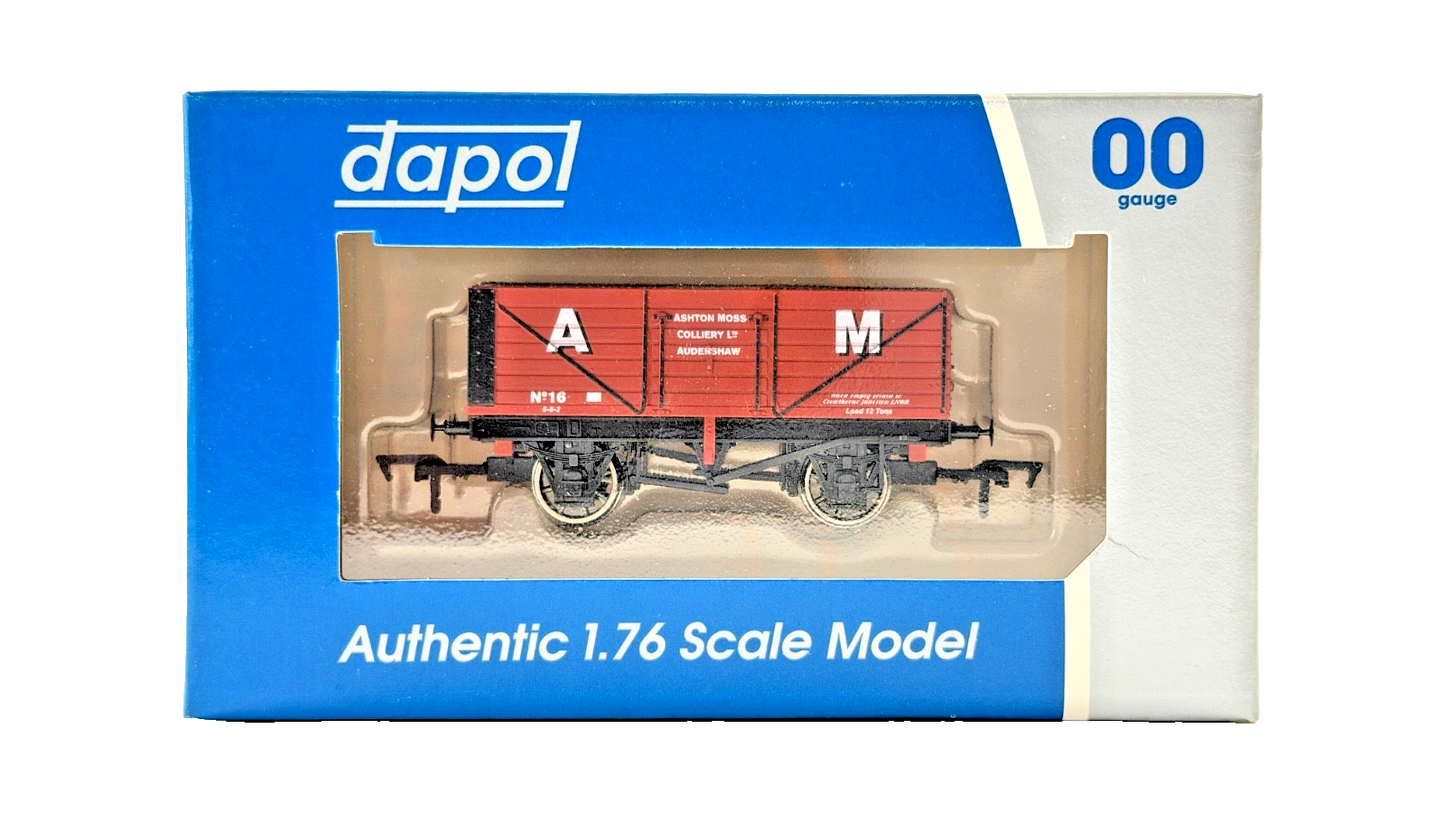 DAPOL 00 GAUGE - ASHTON MOSS COLLIERY AUDENSHAW PLANK WAGON 16 (LIMITED EDITION)