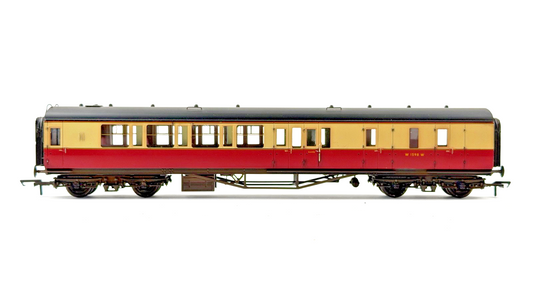 LARRY GODDARD 00 GAUGE BRASS KIT BUILT DIA.124 CRIMSON CREAM COACH W1598W