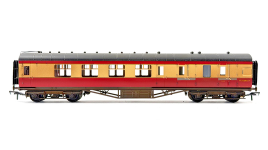 LARRY GODDARD 00 GAUGE BRASS KIT BUILT DIA.1968 CRIMSON CREAM COACH M26298M
