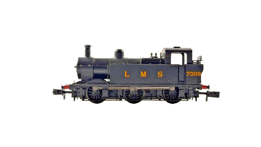 *IMPERFECT* GRAHAM FARISH N GAUGE - 372-210A - CLASS 3F JINTY 7309 LMS BLACK