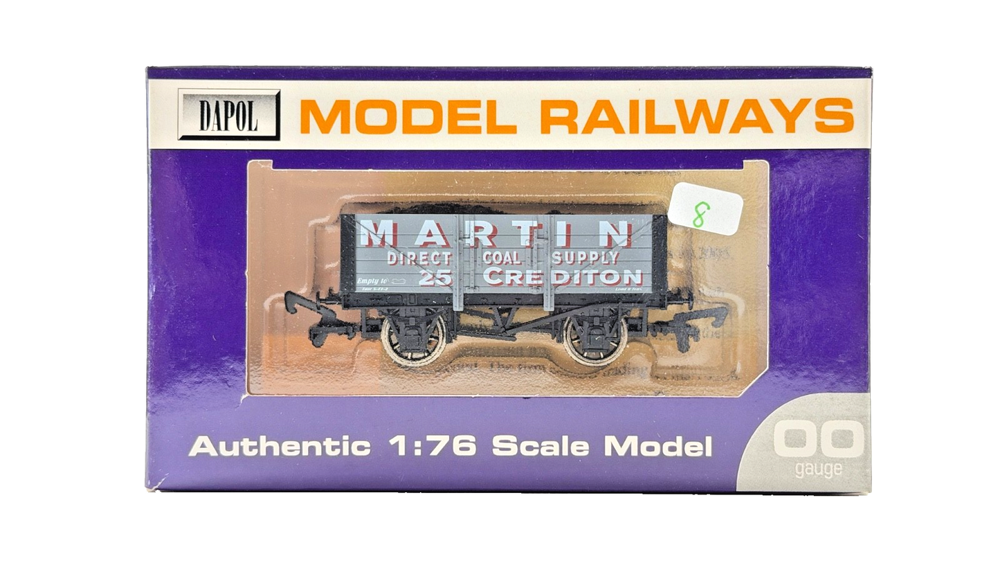 DAPOL 00 GAUGE - MARTIN DIRECT COAL SUPPLY CREDITON WAGON 25 (LIMITED EDITION)