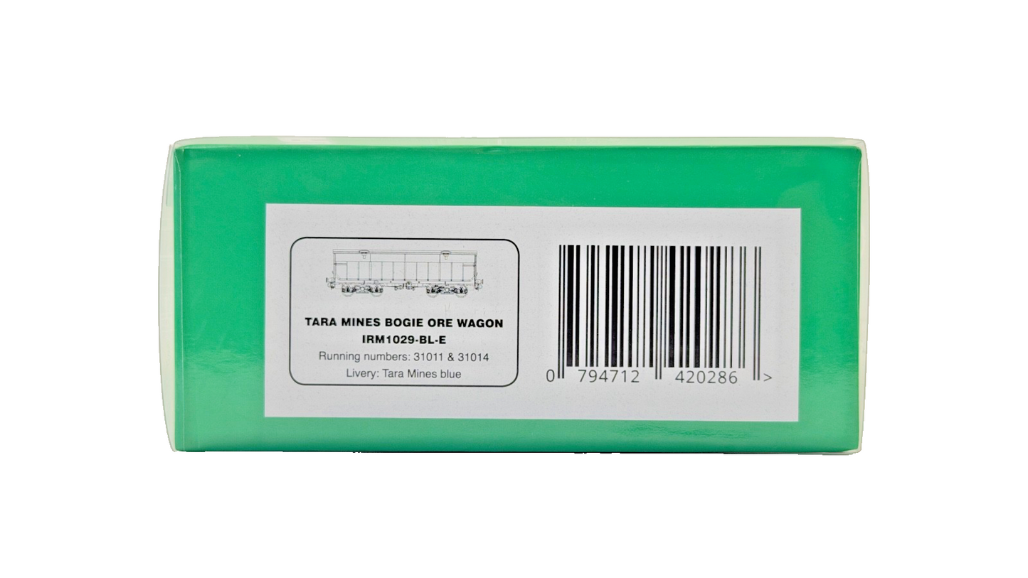 IRISH RAILWAY MODELS 00 GAUGE - IRM1029-BL-E - TARA MINES BLUE BOGIE ORE WAGONS