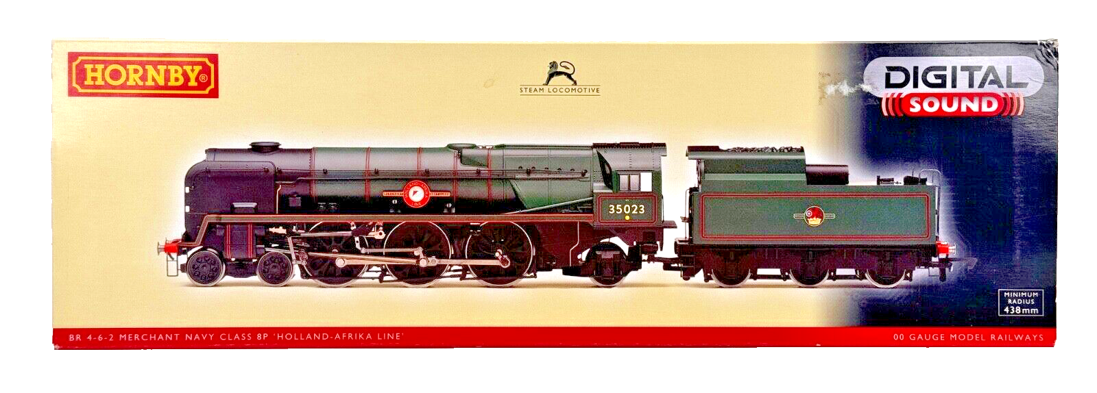 HORNBY 00 GAUGE - R3130XS - BR 4-6-2 MERCHANT NAVY HOLLAND AFRIKA LINE DCC SOUND