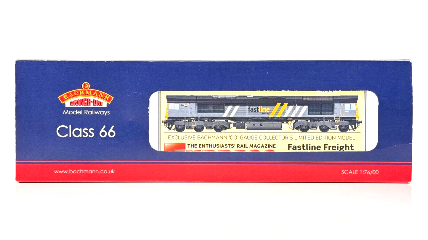 BACHMANN 00 GAUGE - 32-979Y - CLASS 66 66301 FASTLINE LIVERY (FOR RAIL EXPRESS)