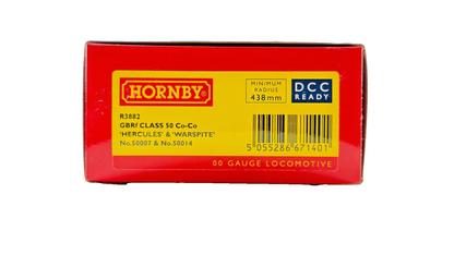 HORNBY OO GAUGE - R3882 - CLASS 50 DIESEL 50007/50014 GBRF HERCULES WARSPITE