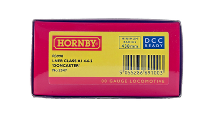 HORNBY OO GAUGE - R3990 - LNER APPLE GREEN CLASS A1 4-6-2 DONCASTER 2547 NQP