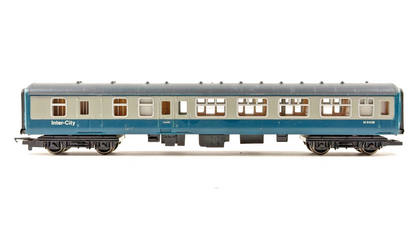 HORNBY OO GAUGE RAKE OF 2 BR BLUE GREY MK2 INTERCITY PASSENGER COACHES UNBOXED