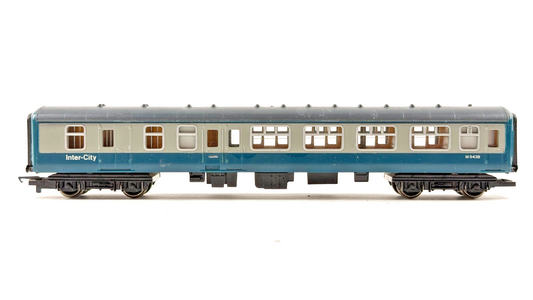 HORNBY OO GAUGE RAKE OF 2 BR BLUE GREY MK2 INTERCITY PASSENGER COACHES UNBOXED