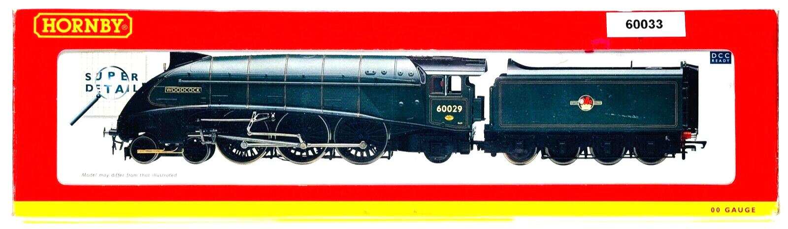 HORNBY 00 GAUGE - R2535 - BR GREEN 4-6-2 CLASS A4 SEAGULL 60033 (RENAMED) BOXED