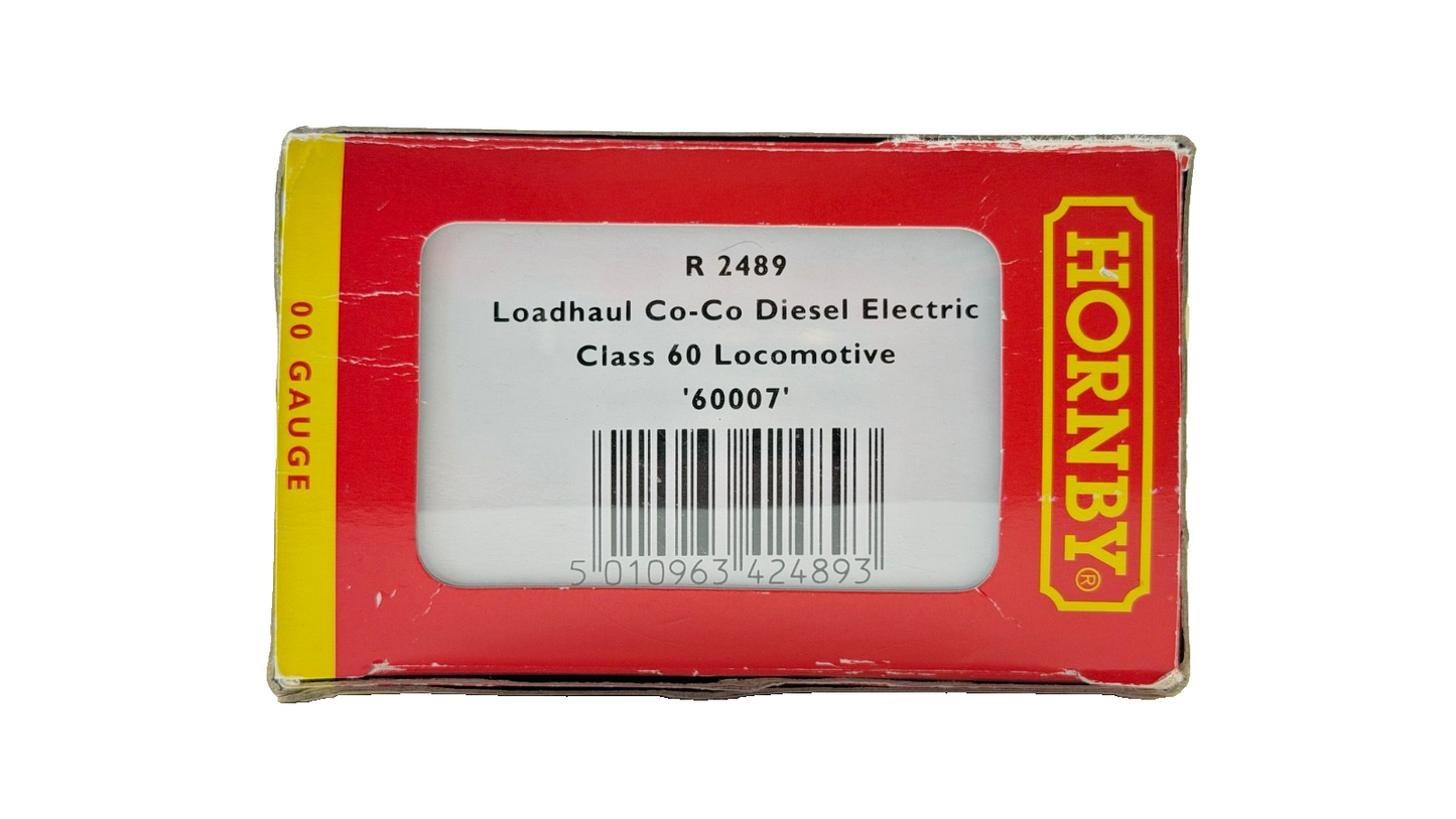HORNBY OO GAUGE - R2489 - CLASS 60 DIESEL 60007 LOADHAUL ORANGE BLACK DCC FITTED